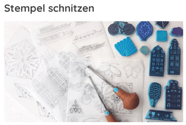 Stempel schnitzen